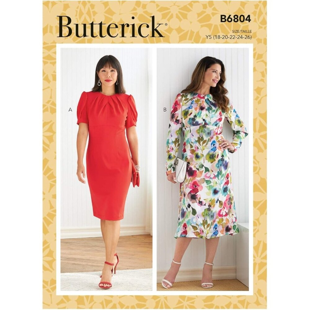 Butterick B6804‎ Womens Dress Sewing Pattern Sizes 8-16